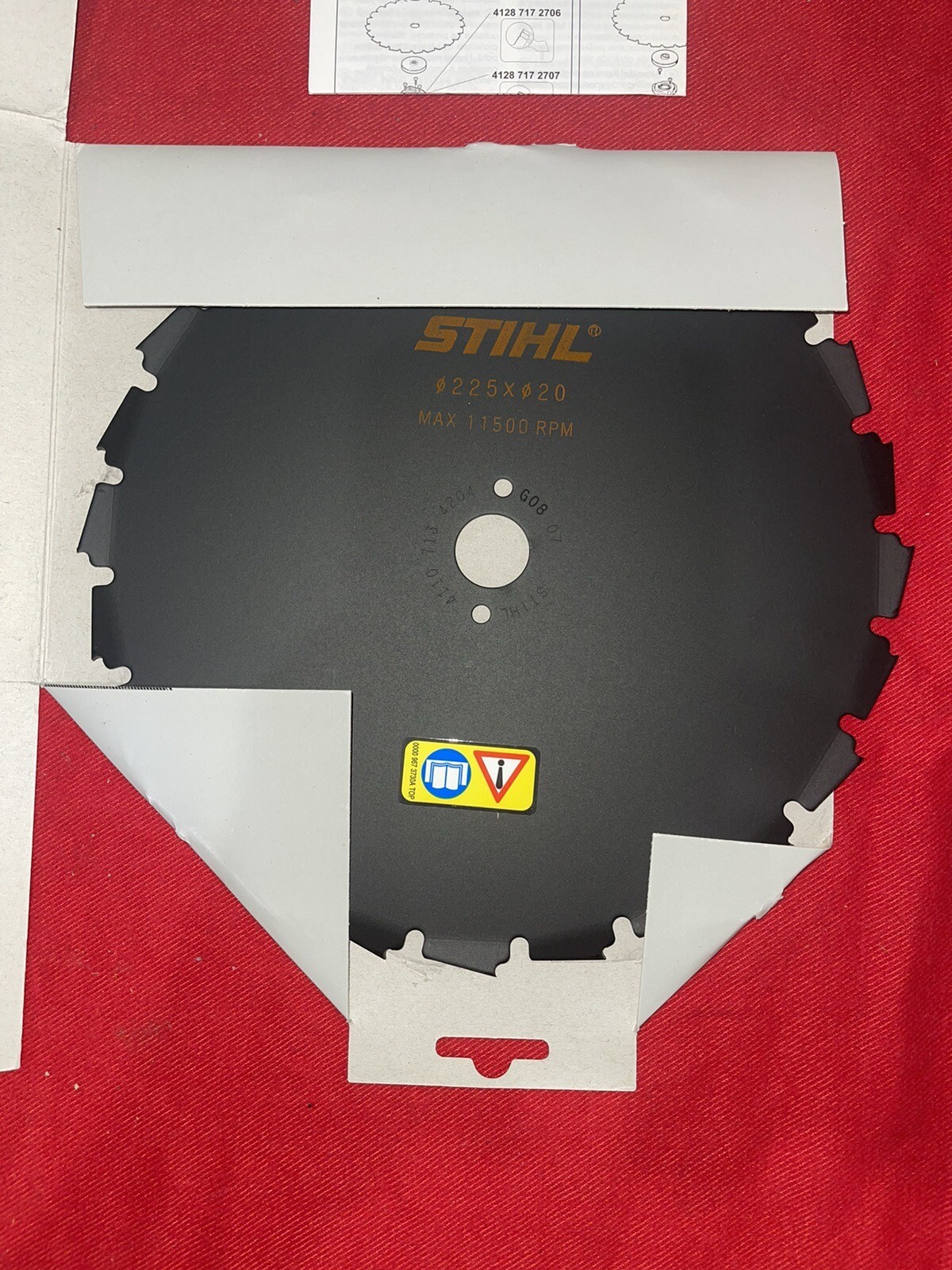 Stihl Circular Saw Blade Chisel Tooth 225mm 4110 713 4204 eBay