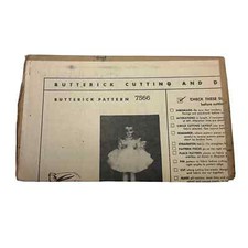 Butterick Vintage Mail Order Pattern 7566 16" Doll Wardrobe HTF RARE
