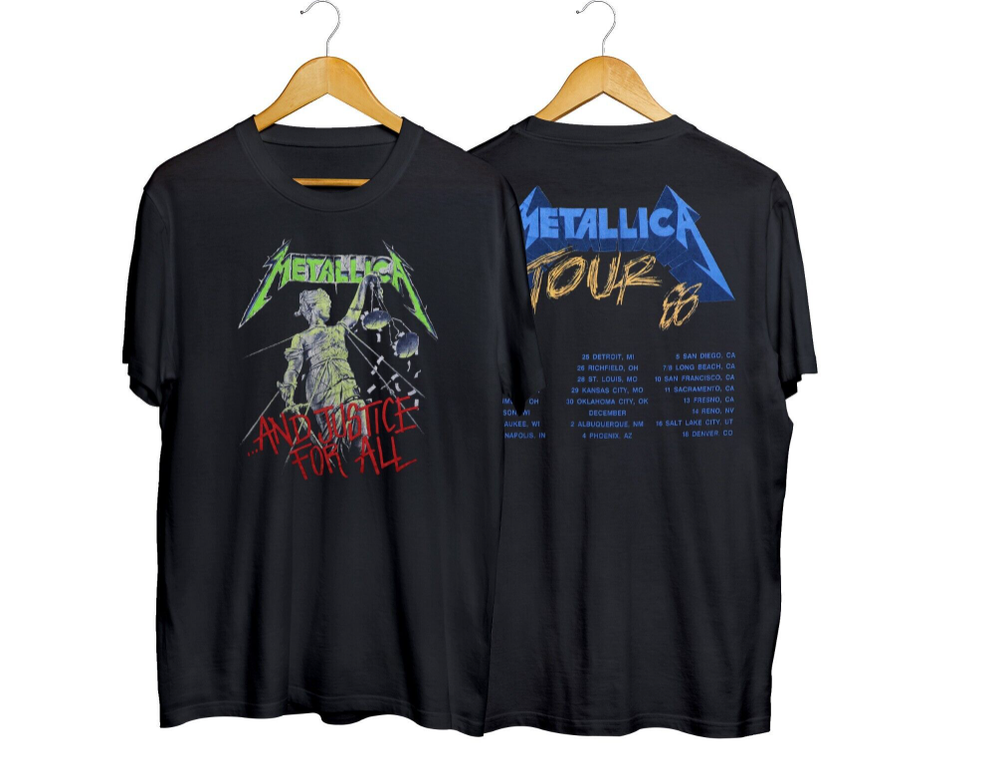 1988 Metallica And Justice For All Tour Shirt