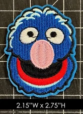 Sesame Street:Grover Embroidered Iron-on Patch