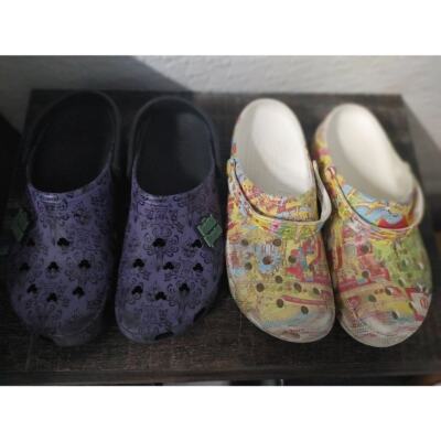 Lot of 2 Pairs of Disney Crocs Magic Kingdom & Haunted  display picture 3