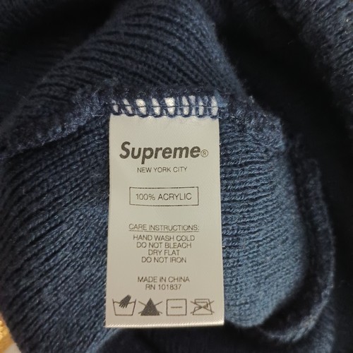 Supreme Beanie Hat Seattle Seahawks Color Way Embroidered Patch Letters - Picture 3 of 5