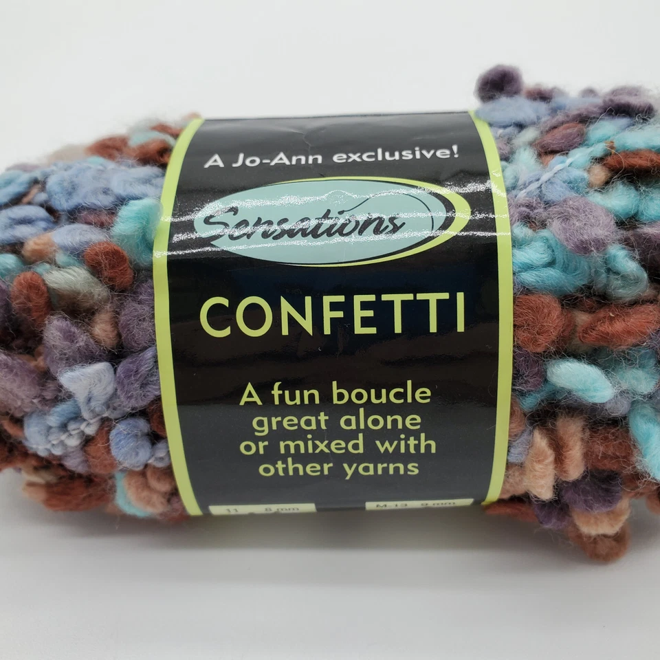 Sensations Confetti #601 Blue/Brown Confetti Bulky 50gr - Image 4 of 4