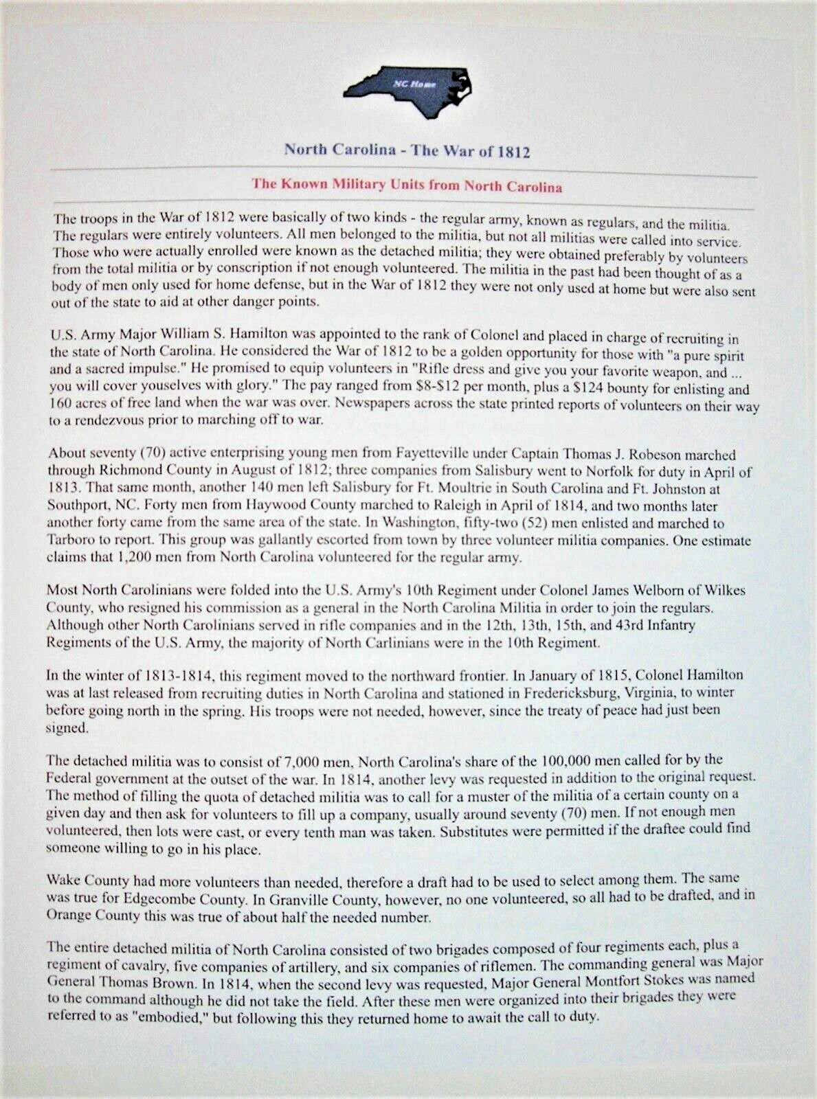 War of 1812 U.S. 10th REGULAR ARMY INFANTRY BUTTON, raised in NORTH CAROLINA