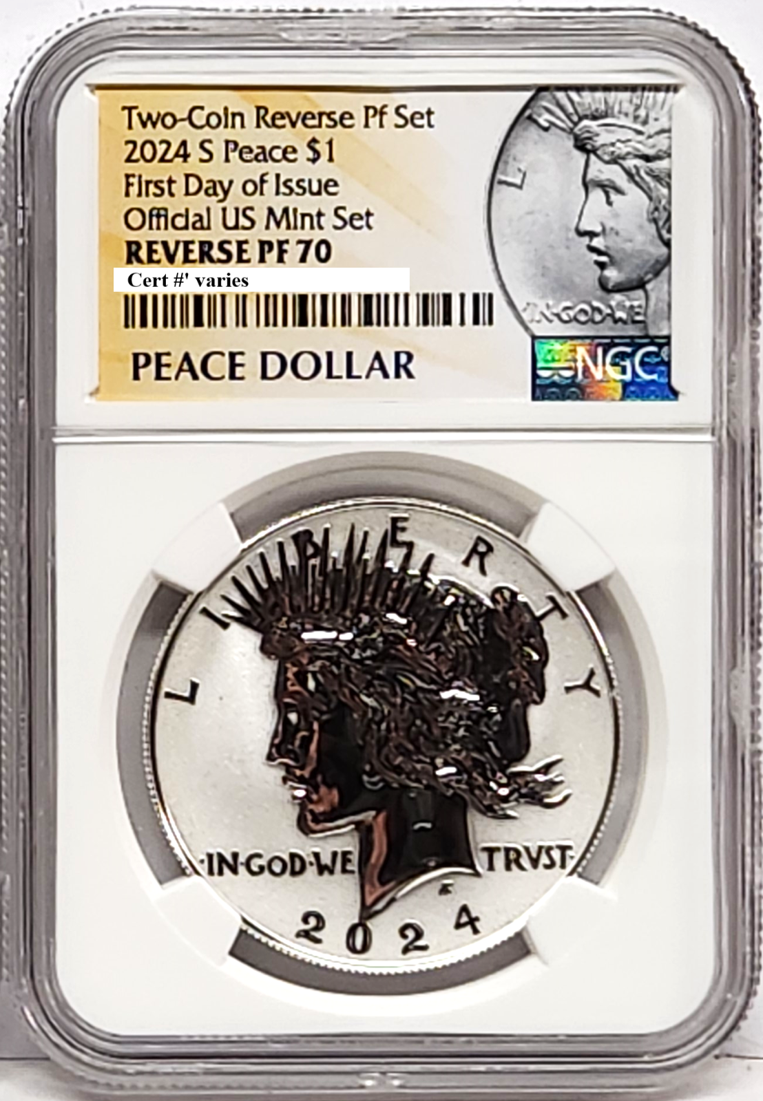 2024 peace reverse proof silver dollar rp70 first day of issue peace | eBay