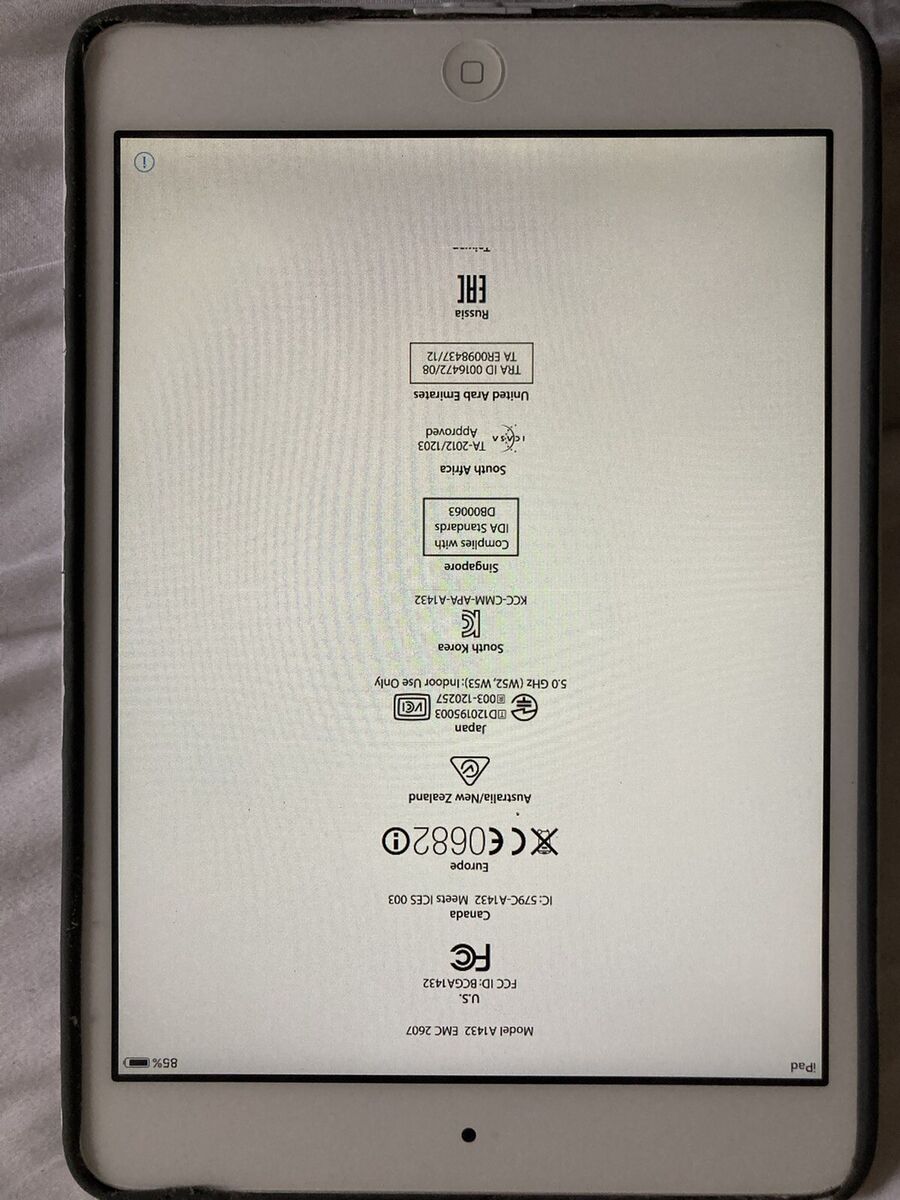 Apple iPad Mini 1st Gen (16GB, Wi-Fi, 7.9in, White, A1432 Apple iPad Mini 1st Gen (16GB, Wi-Fi, 7.9in, White, A1432