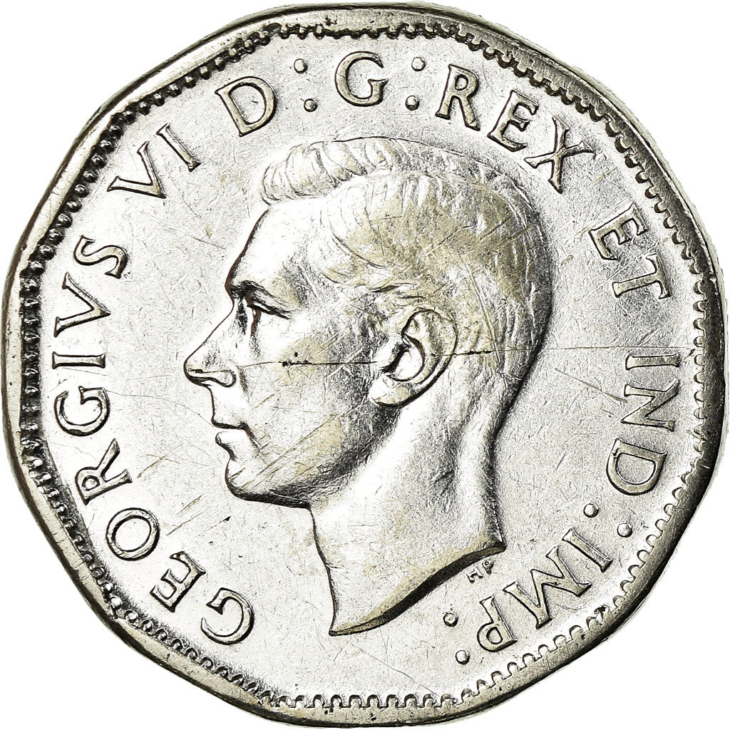 Canadian Coin Canada 5 Cents | King George VI | Torch | 1944