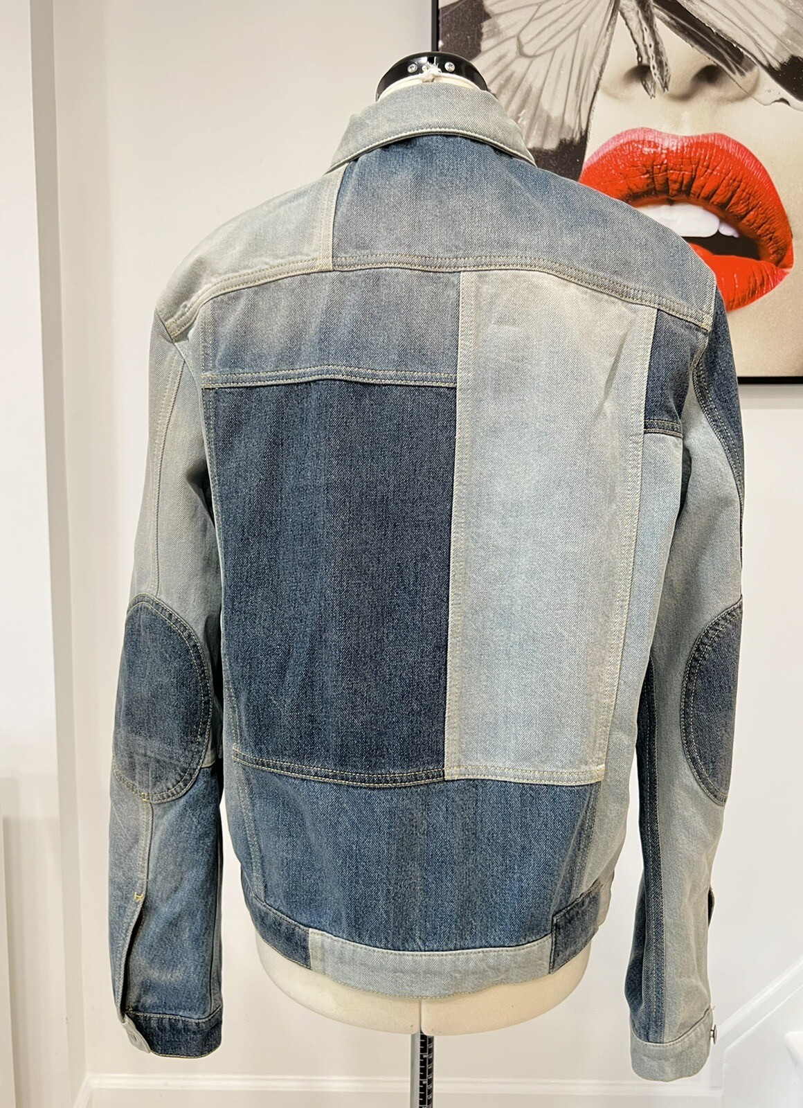 Alexander McQueen patchwork denim jacket. $1990 - image 7