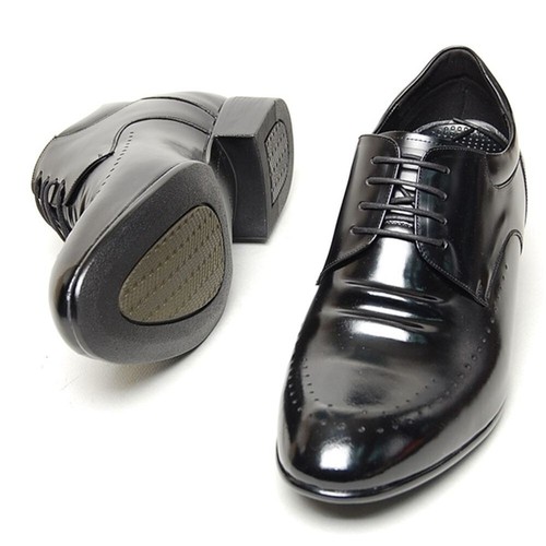 Epdavin Herren Echtleder Elegant Formell Schnürschuhe Elevator Lifties Schuhe - Bild 13 von 20