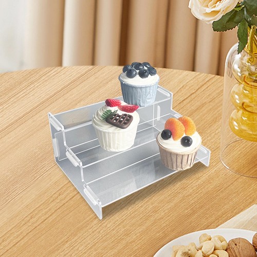 Acrylic Riser Display Shelf Cupcake Stand Holder for Models Perfume Desserts - Picture 4 of 7