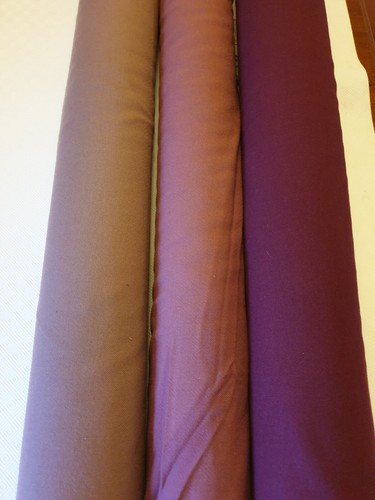 Vintage heavyweight wool upholstery fabric rolls NOS Pale Puce pink p/m - Picture 7 of 12