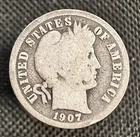 1907 O Barber Dime - US COLLECTIBLE COIN 90% SILVER