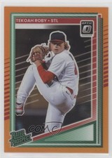 2025 Panini Donruss Optic Rated Prospects Orange Prizm 23/199 Tekoah Roby 00gy