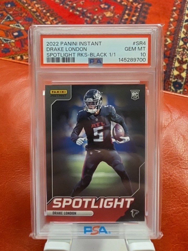 Drake London Panini Instant Spotlight Rookies #SR4 Black