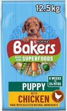 BAKERS Puppy Chicken with Vegetables Dry Dog Food 12.5kg 3.05 per kilo