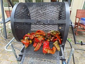 Steel Roaster Drum for Roasting Peppers +  (Will Trade for Silver/Gold)