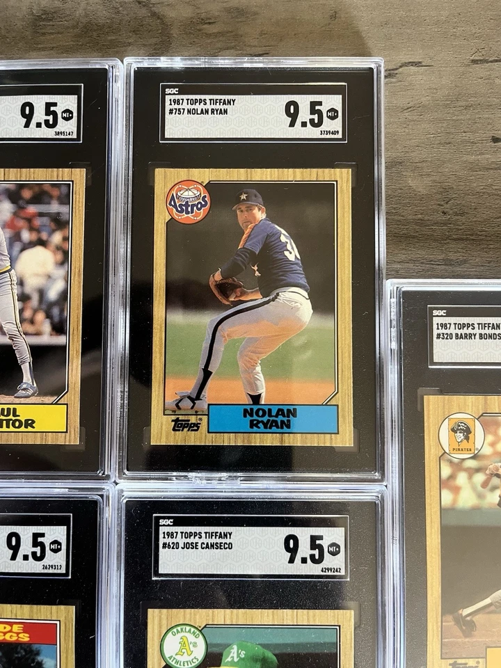1987 Topps Tiffany Complete Set in binder with SGC Graded Stars. (4) MINT 9.5’s  - Image 3 of 4
