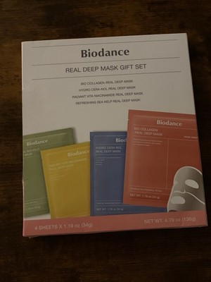 Real Deep Mask Gift Set - 4 Masks for Pore Care, Hydration, Calming & Dark Spot