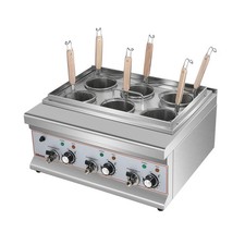 Infernus INF-NC6 Commercial 6 Pot Electric Noodle Cooker & Pasta Boiler