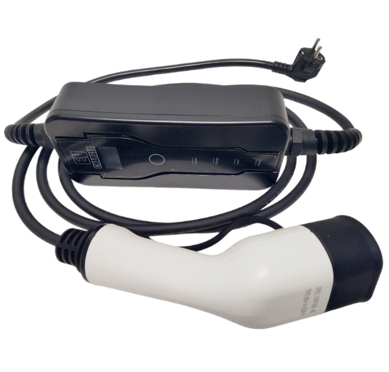Chargeur EV Mobile Type 2 monophasé 16A pour câble de recharge voiture hybride rechargeable