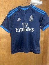 Adidas CLIMACOOL Real Madrid Emirates Youth Blue L Jersey (B68)