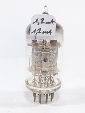 one rare Mazda 12AX7A ECC83, code AXA chrome silver plate close matched like NOS