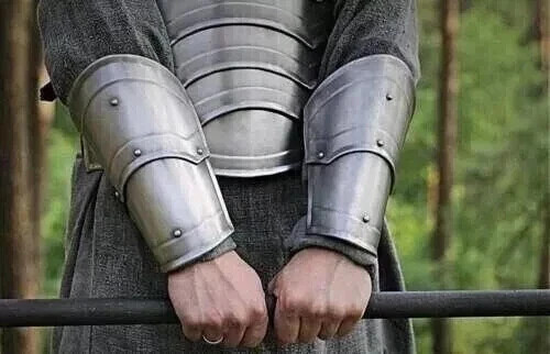 Fait à la Main Knight Protection Paire De Brassards Bras Armor Cadeau - Photo 2 sur 4