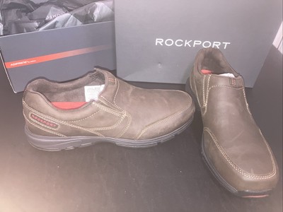 ROCKPORT Adiprene By Adidas V76411 Size 8.5M MYP Slip On Brown Or Chocolate New
