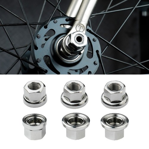 2 Stück M9/10 Fahrrad Fahrräder Laufradmuttern Räder Nabe Achse integrierte Unterlegscheibe - Bild 4 von 38
