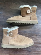 UGG Women s Brown Suede Shearling Lined Ankle...