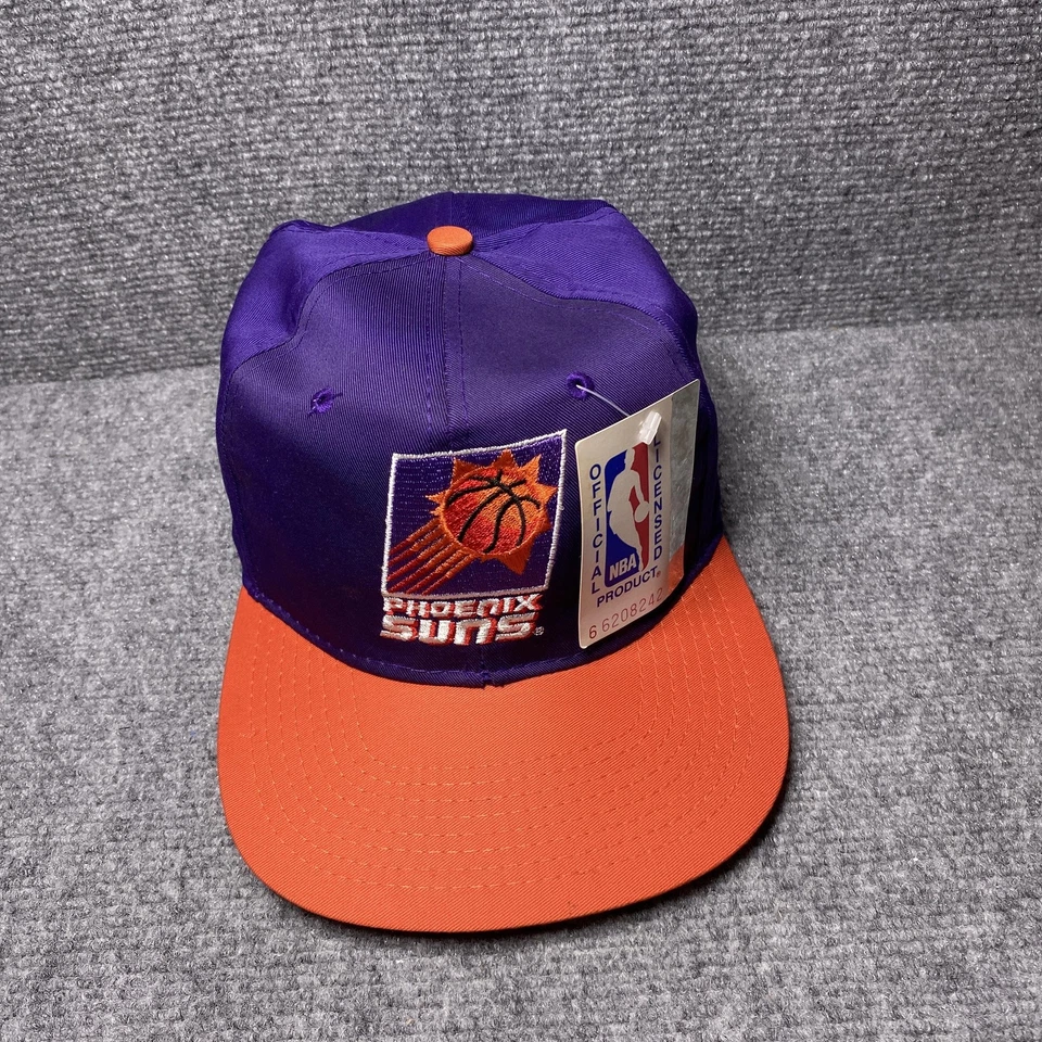 Gorra de colección Phoenix Suns Snap Back para hombre púrpura naranja NBA baloncesto años 90 Foto 2 de 4