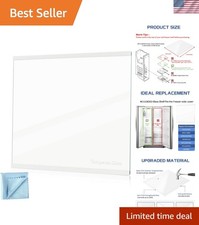 W11130203 Estante congelador de vidrio templado | Se adapta a Whirlpool/Ikea, 11,69" x 9,88"