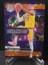 2024-25 Panini Mosaic Give and Go Orange Ice Mosaic Prizm /49 LEBRON JAMES #1