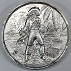 Pirate Captain Ultra High Relief (UHR) 2 oz Silver Round - Privateer Series