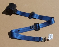 92 - 97 FORD OBS F250 F350 CREW CAB RIGHT FRONT UPPER SEAT BELT BLUE OEM