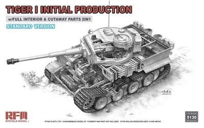 Rye Field 1/35 Pz.Kpfw. VI Ausf. E Tiger I Initial Prod Standard E #RM-5130 USA