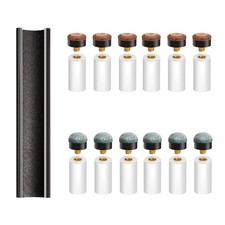 12 PCS Screw on Pool Cue Tips Replacement Kit 10mm/12mm/13mm Pool Stick Tips ...