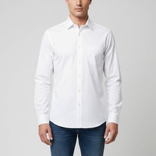 MM6 Maison Margiela White Poplin Button Up Shirt L