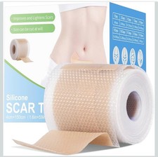 Silicone Scar Sheets, Silicone Scar Tape, 1.6 x60 Roll, Scar Removal Treatment,