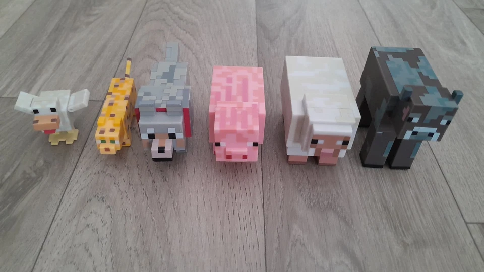 Figurine Minecraft Jazwares / Lot de 6 animaux mobs pack / Series 2 - 16590 - Photo 1/1