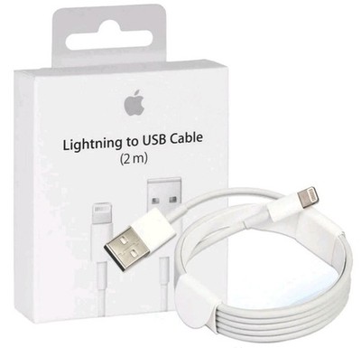 Original Apple USB Lightning Ladekabel 2m iPhone 6 7 8 10 X 11 12 13 14 Pro Max