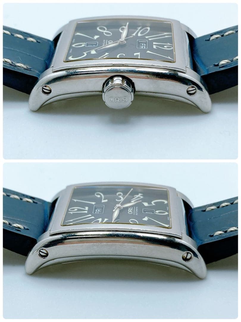 Oris Miles Rectangular Day Date Automatic Watch 3… - image 5