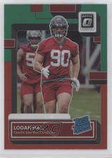2022 Panini Donruss Rated Rookie Optic Preview Red & Green Prizm Logan Hall 0o2b