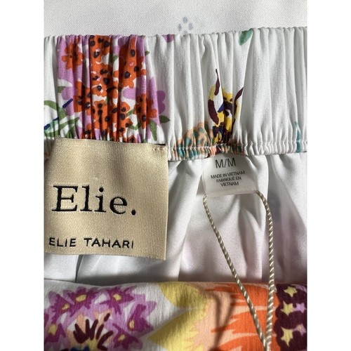 Neu mit Etikett SUNFLOWER Elie Tahari Maxirock Blumenmuster lang M launisch Fee Cottagecore - Bild 4 von 11