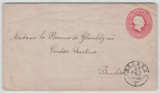 Baden Ganzsache mit K2 FREIBURG nach BRUCHSAL 164