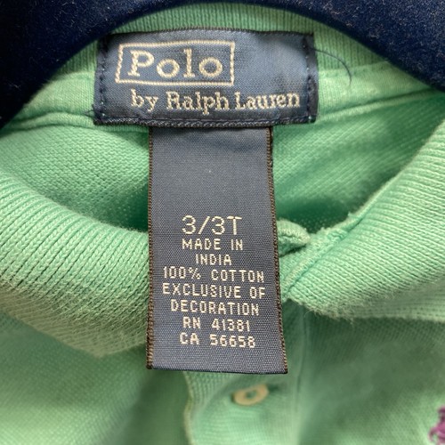 Polo Ralph Lauren LS Polo Toddler 3T Bundle, 1 Green And 1 Yellow - Picture 8 of 9