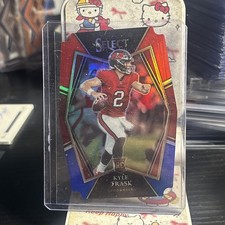 2021 Panini Select Red/Blue Die Cut Kyle Trask RC Tampa Bay Buccaneers #163