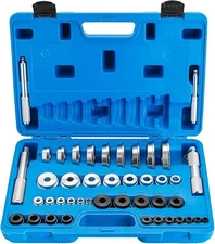 Bearing Press Kit 43PC Race Seal Driver Set with SAE Metric Adapters and Handles
