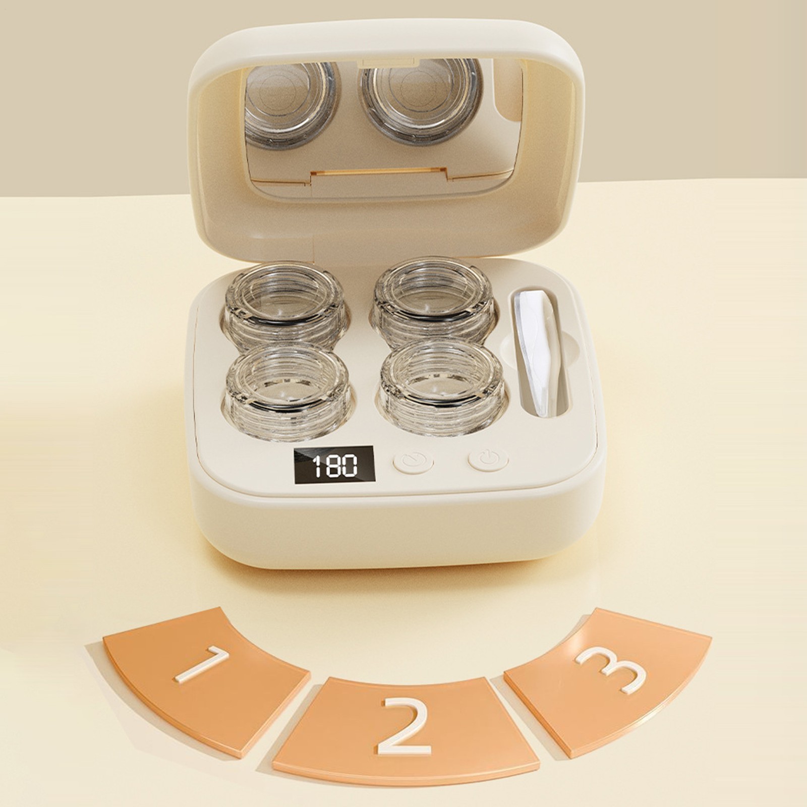 Ultrasonic Contact Lens Cleaner Machine, Portable Cleaner With Type-C Charger