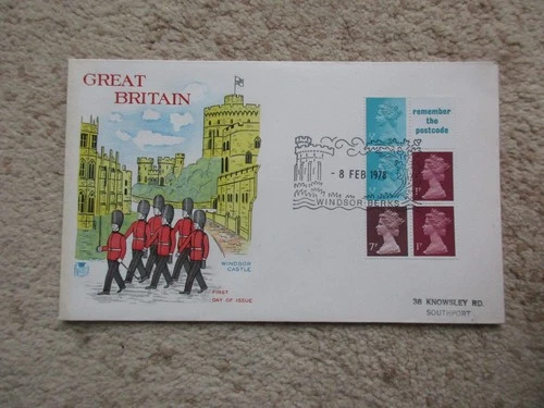 8 FEB 1978 - 10p BOOKLET PANE ON STUART FIRST DAY COVER, WINDSOR H/S